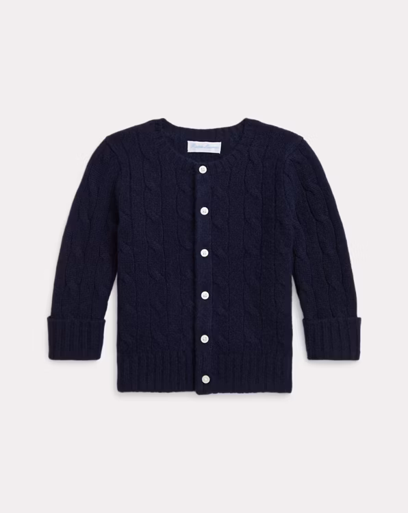 Cable-Knit Cashmere Cardigan