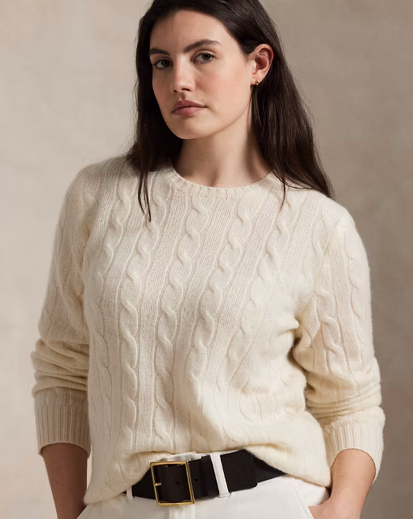 Cable-Knit Cashmere Jumper