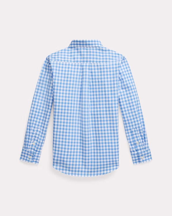 Plaid Cotton Poplin Shirt