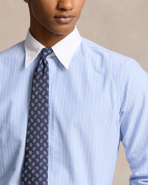 Classic Fit Striped Oxford Shirt