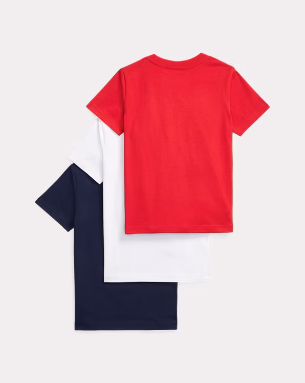 Cotton Jersey Crewneck T-Shirt 3-Pack