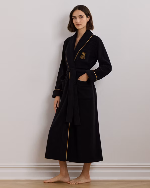 Fleece Long Shawl-Collar Robe
