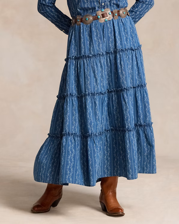 PRL x Naiomi Glasses Floral Maxiskirt