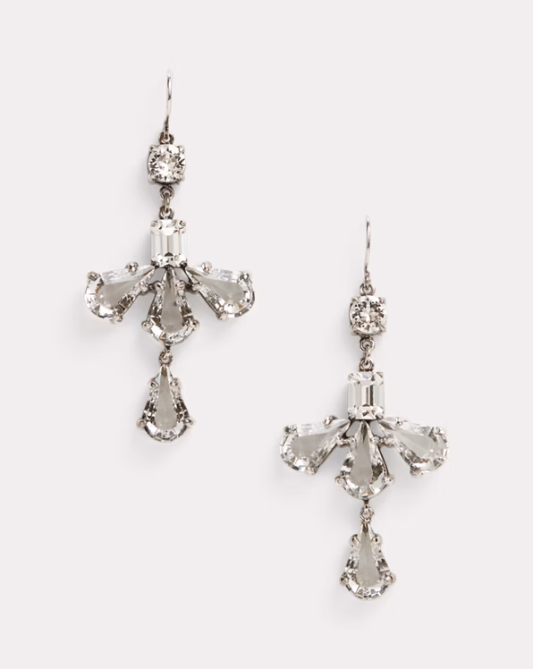 Teardrop Crystal Drop Earrings