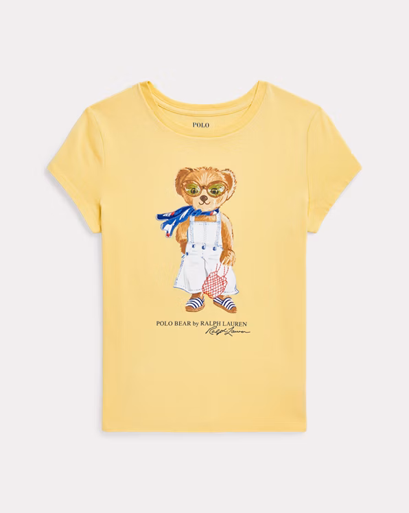 Polo Bear Cotton Jersey T-Shirt