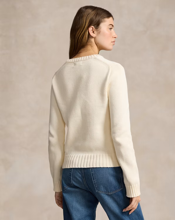 Flag Cotton Crewneck Jumper