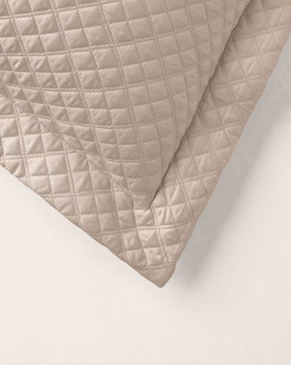 Argyle Quilted Sateen Sham