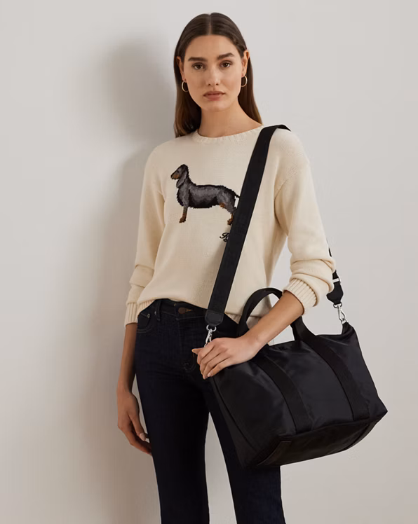 Nylon Extra-Large Stevie Zip Tote Bag