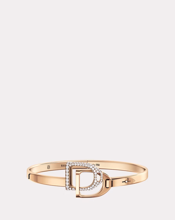 Pave Diamond Double-Stirrup Bangle