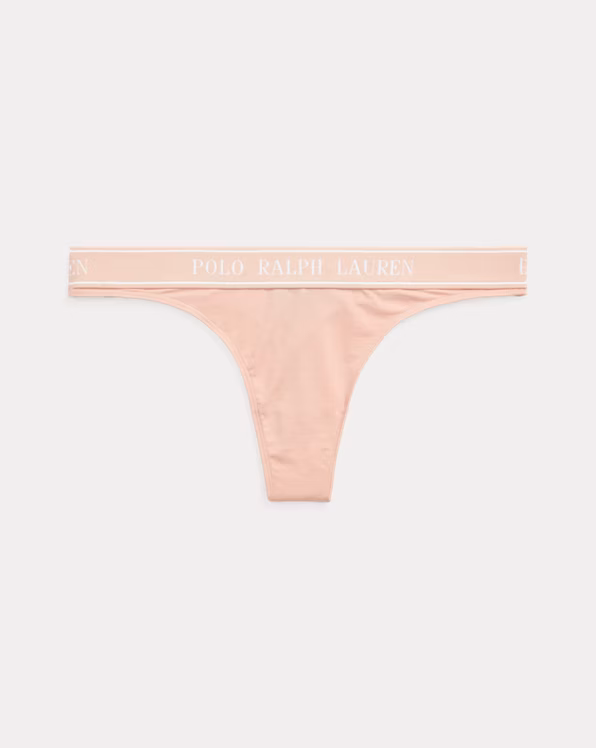 Repeat-Logo Low-Rise Thong