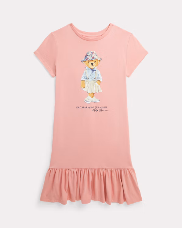 Polo Bear Cotton Jersey T-Shirt Dress