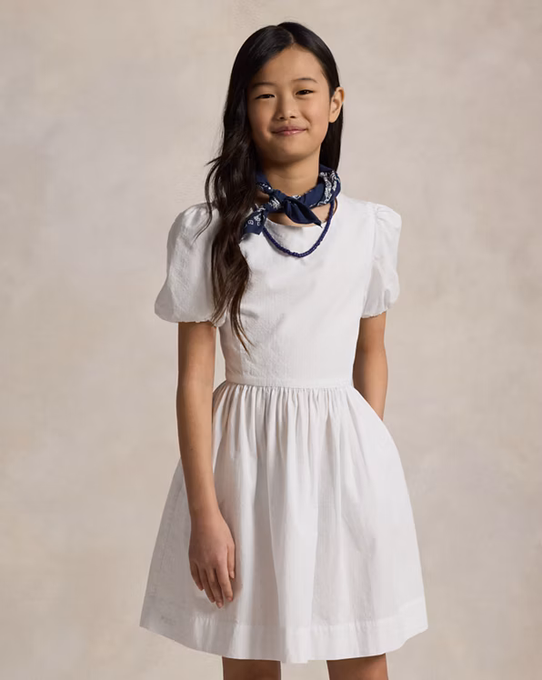 Cotton Seersucker Dress