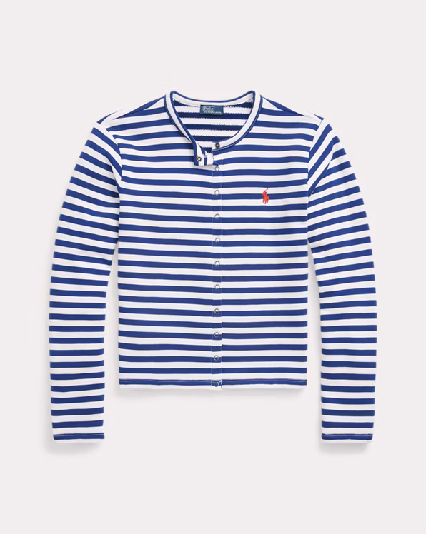Striped French Terry Cardigan