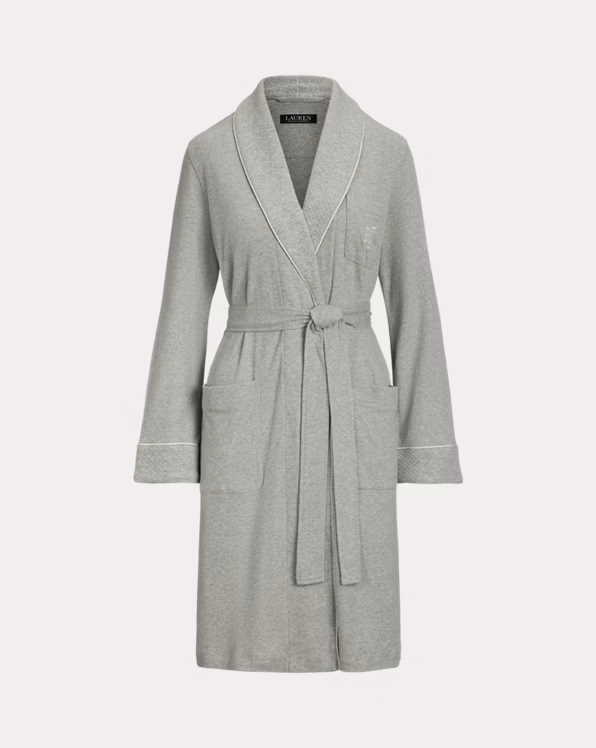 Quilted Shawl-Collar Robe