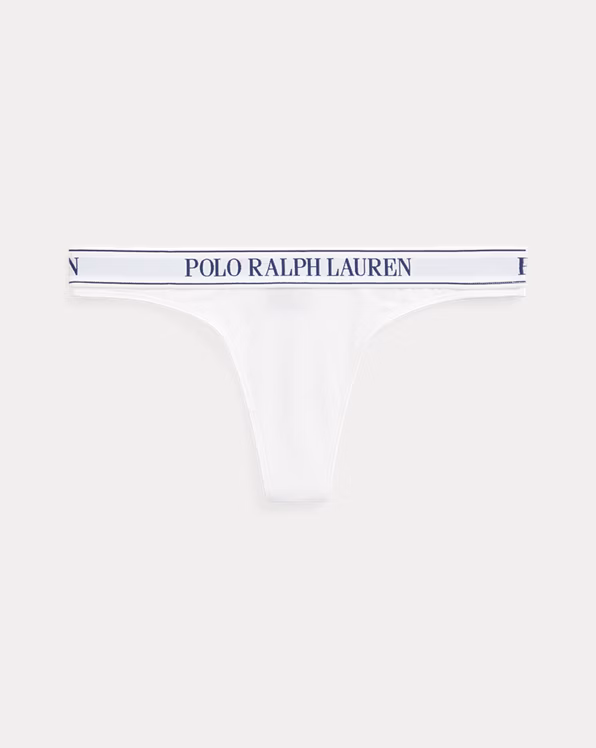 Repeat-Logo Low-Rise Thong