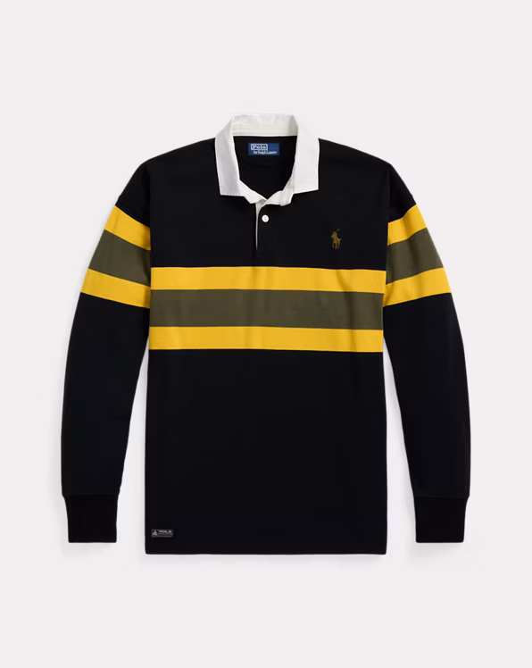 Classic Fit Striped Jersey Rugby Shirt