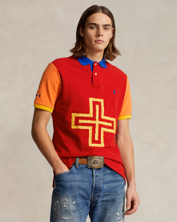 PRL x Naiomi Glasses Mesh Polo Shirt