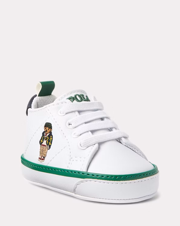 Quilton Polo Bear Faux-Leather Trainer