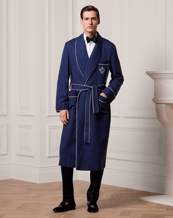 Monogram Silk Twill Robe
