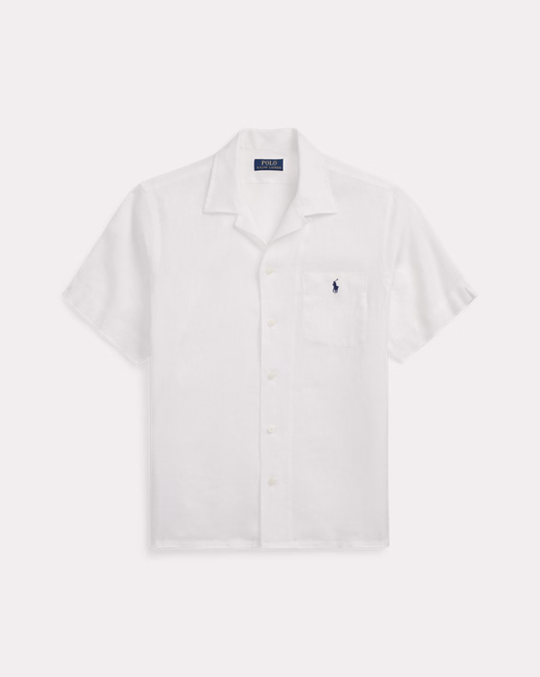 Classic Fit Linen Camp Shirt