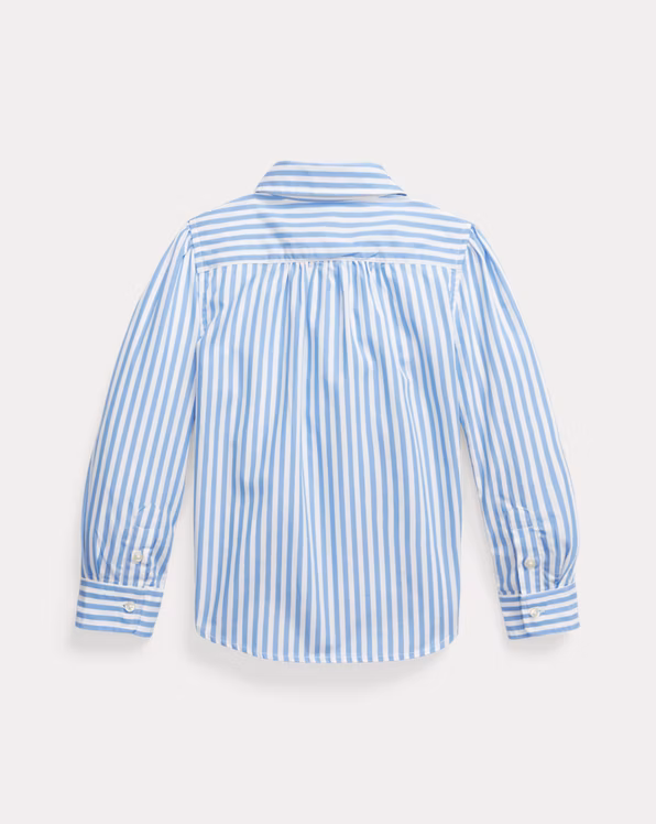 Bengal-Stripe Cotton Poplin Shirt