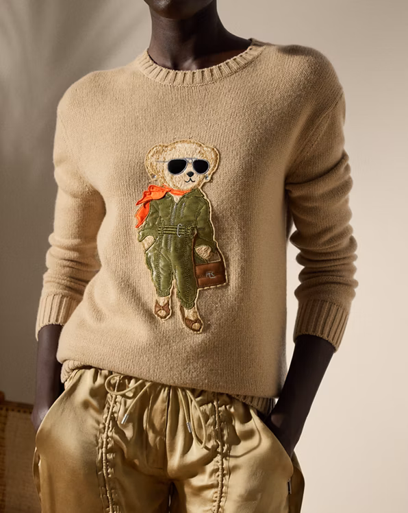 Aviator Polo Bear Cashmere Jumper