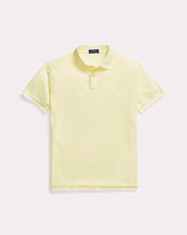 Custom Slim Mineral-Dyed Mesh Polo Shirt