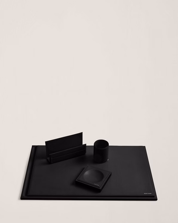 Brennan Leather-Teak Catchall