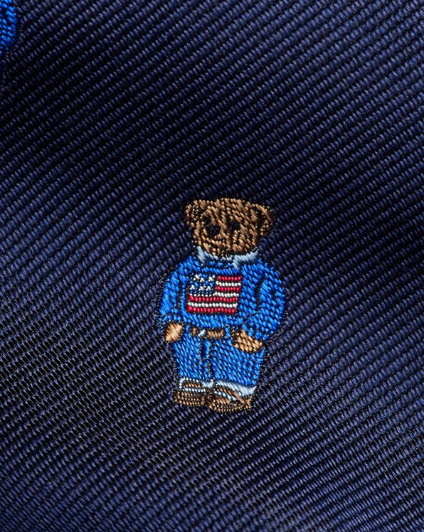 Polo Bear Silk Twill Tie