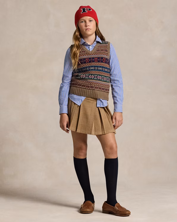 Fair Isle Short-Sleeved Jumper