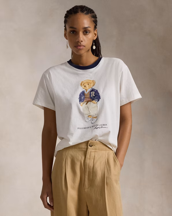Polo Bear Cotton Jersey T-Shirt