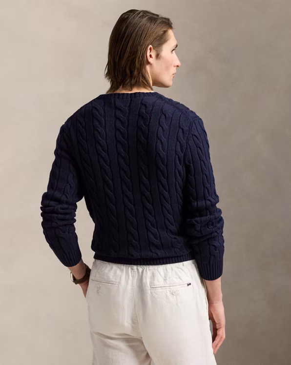 Cable-Knit Cotton Jumper