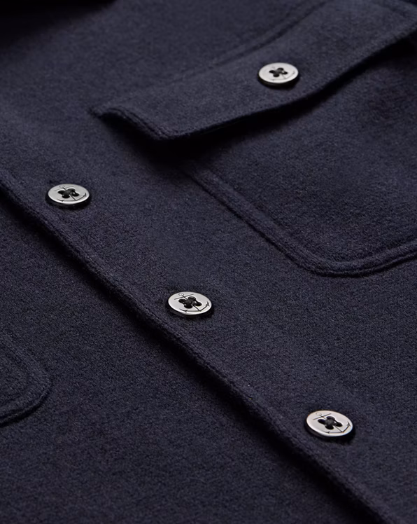 Birdseye Jacquard Wool Workshirt Jumper