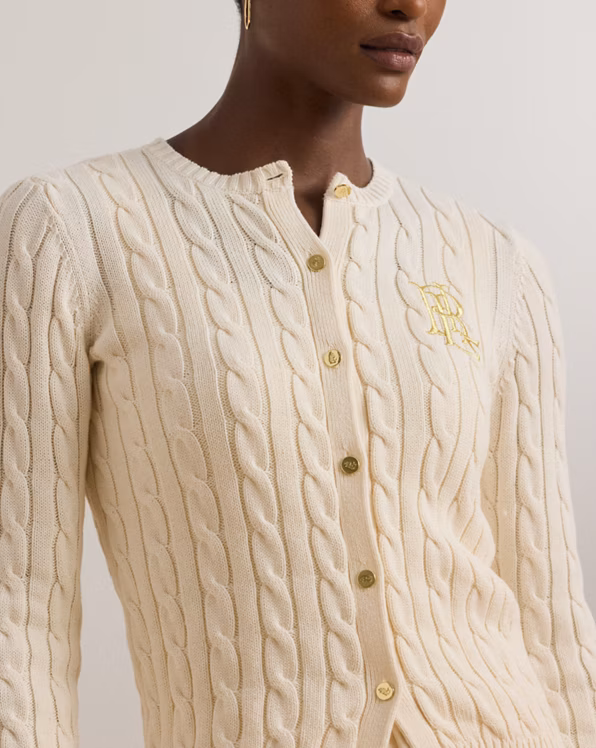 Cable-Knit Cotton Cardigan