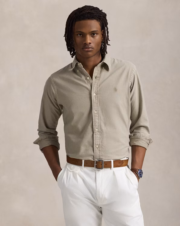 Custom Fit Mineral-Dyed Oxford Shirt