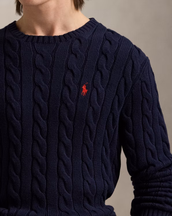 Cable-Knit Cotton Jumper