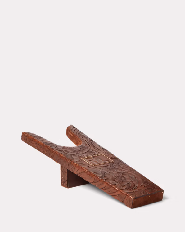 Hand-Tooled Leather Boot Jack