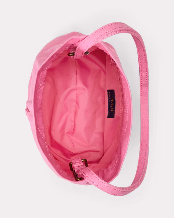 Big Pony Canvas Drawstring Bucket Bag