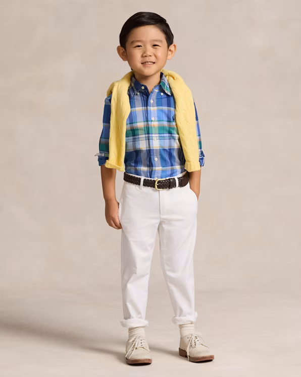 Plaid Cotton Poplin Shirt