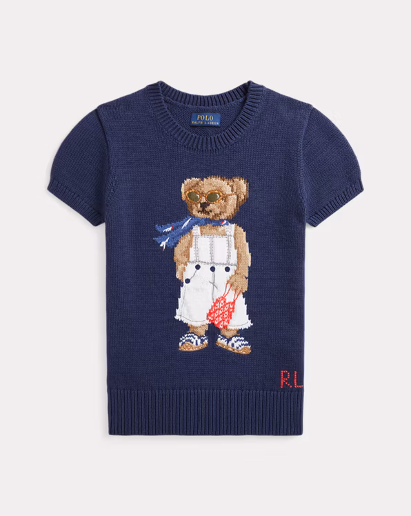 Polo Bear Cotton Short-Sleeve Jumper