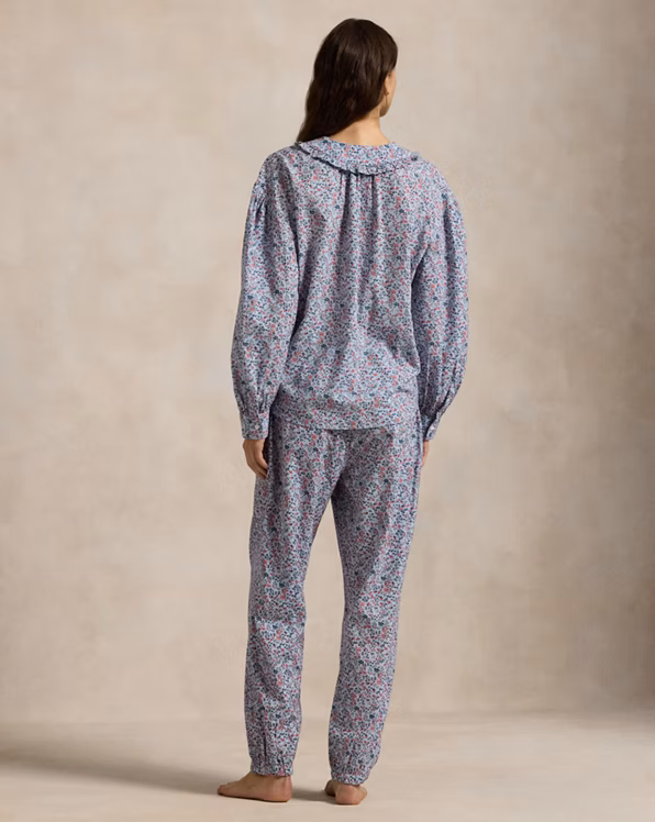 Floral Cotton Long-Sleeve Pyjama Set