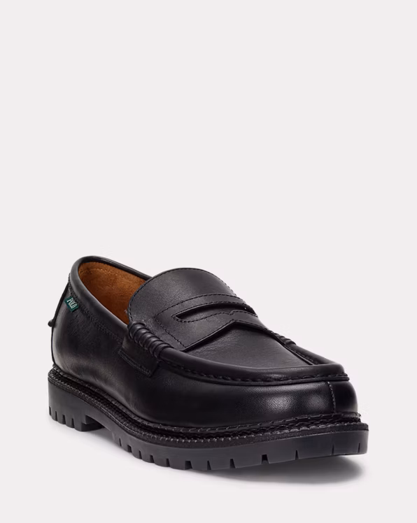 Jett Lug-Sole Leather Penny Loafer