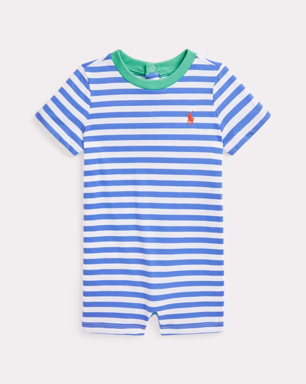 Striped Cotton Jersey Shortall