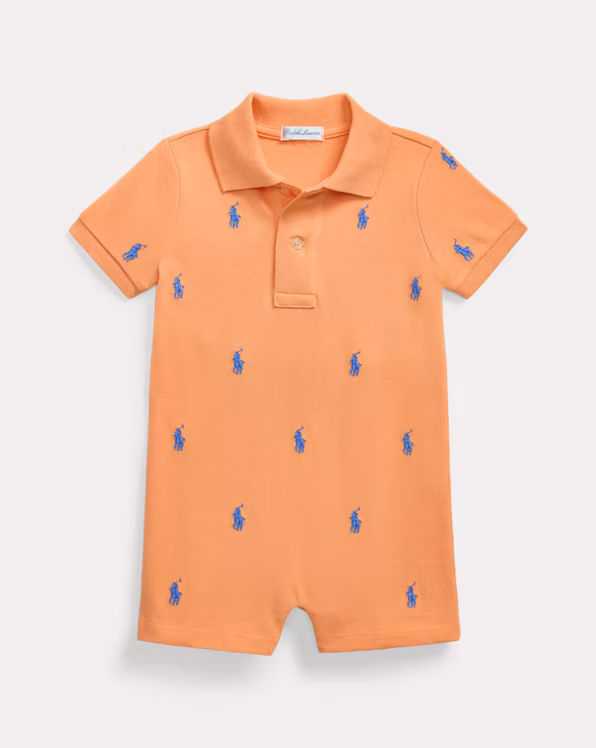 Polo Pony Cotton Mesh Polo Shortall