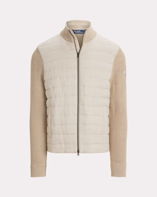 Hybrid Linen Full-Zip Jumper