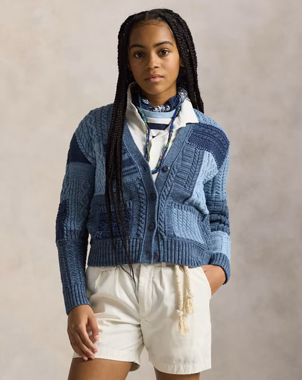 Patchwork Cotton Cardigan