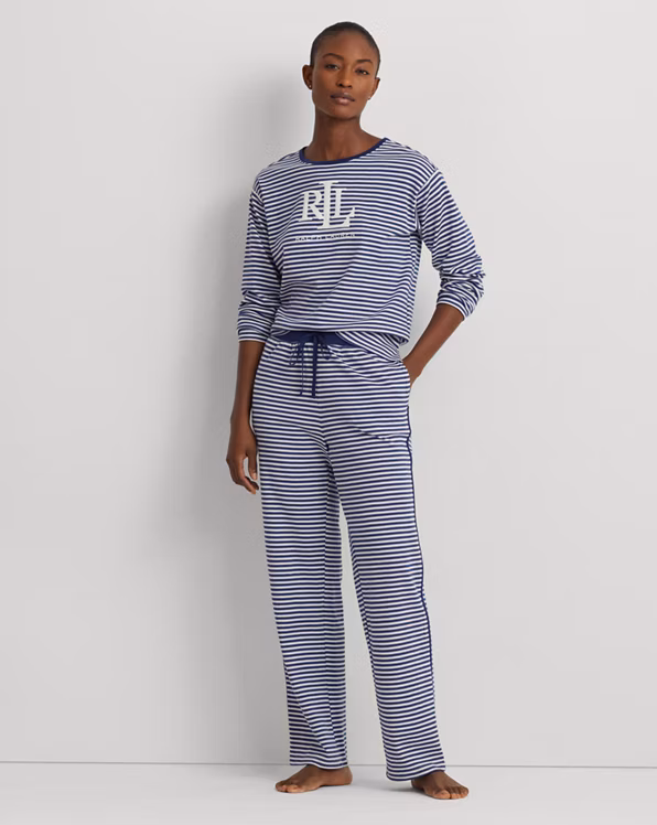 Logo Striped Interlock Pyjama Set
