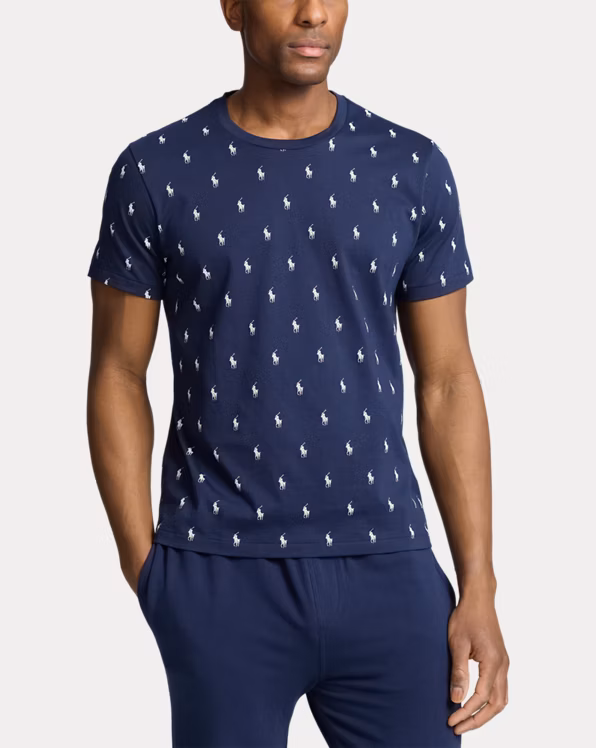 Allover Pony Cotton Jersey Sleep Shirt