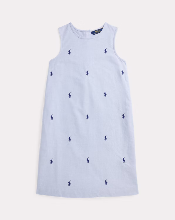 Polo Pony Cotton Oxford Dress