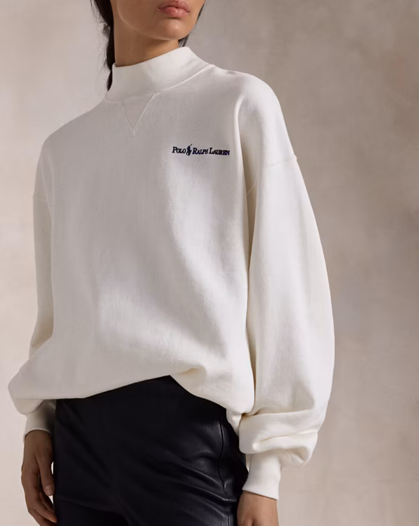 Logo Fleece Mockneck